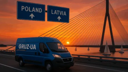 Перевозка вещей и мебели Польша Латвия, грузовые переезды