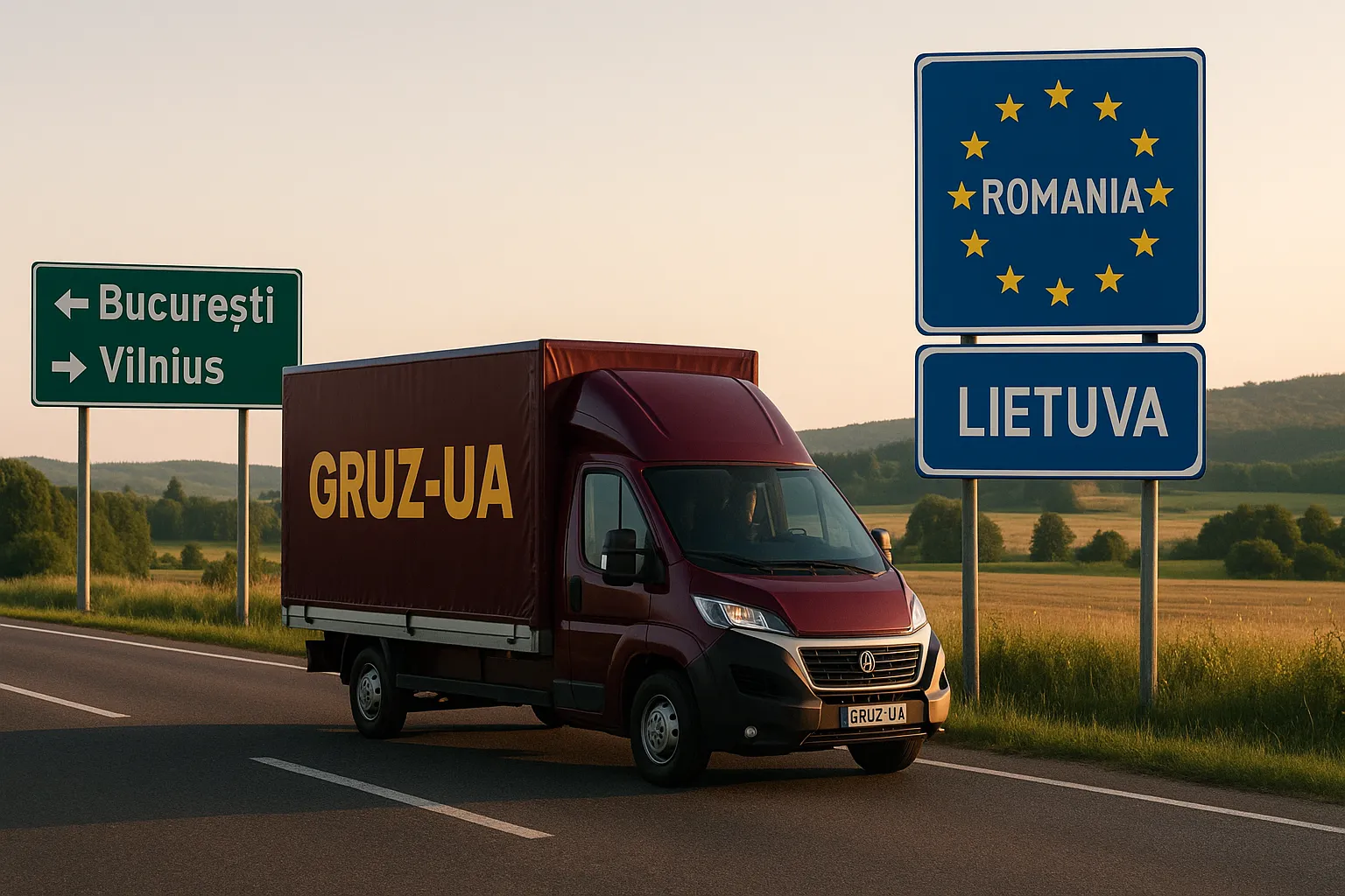 Доставка речей з Румунії до Литви — окреме авто | GRUZ-UA