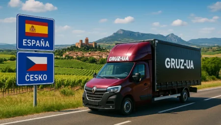 Перевезення речей з Іспанії в Чехію