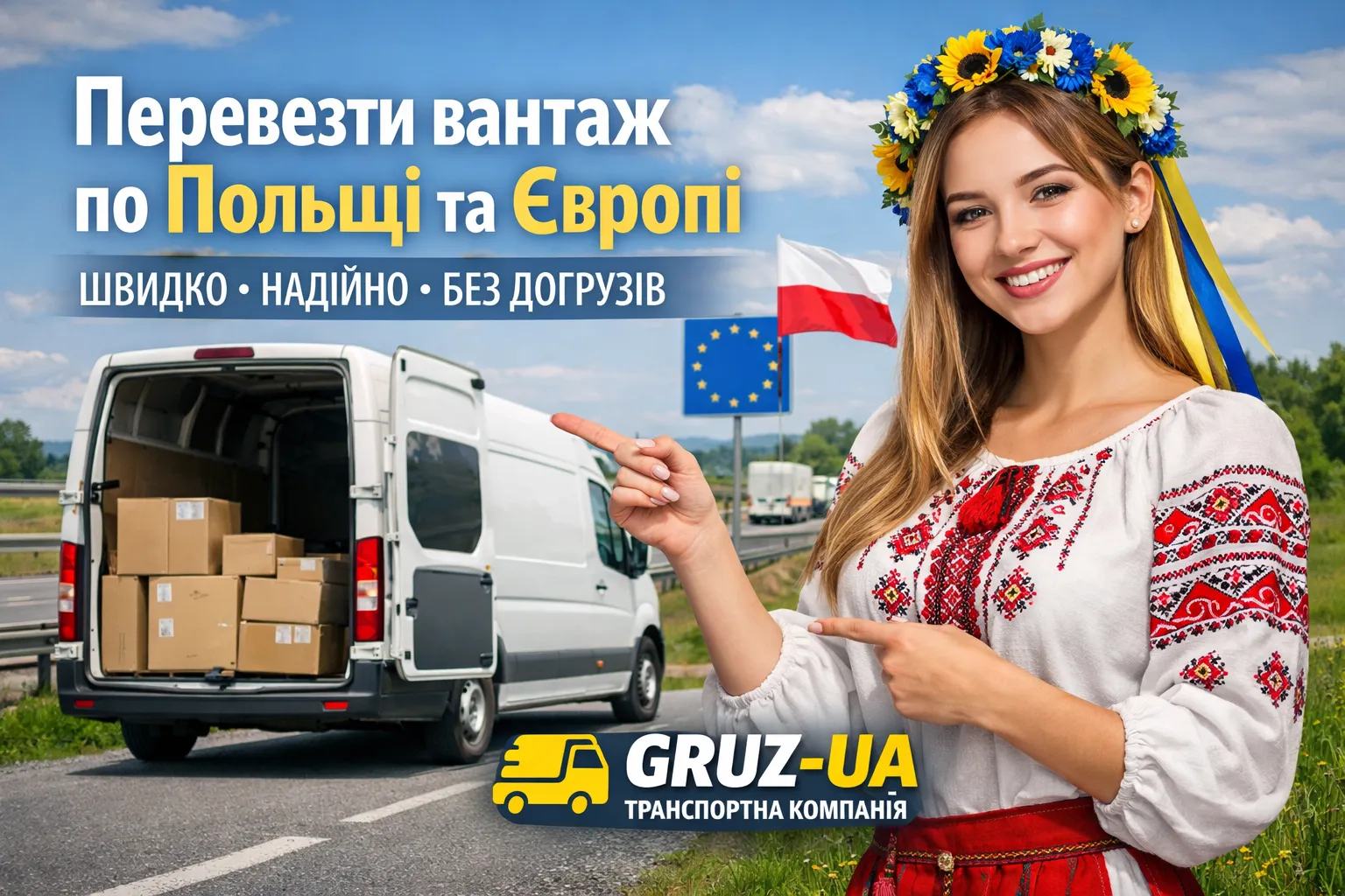 Перевезти вантаж по Польщі - ТК "GRUZ-UA"